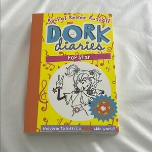 Vibrant Yellow and Orange Cover with Cartoon Art